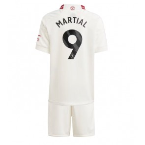 Manchester United Anthony Martial #9 Tredje trøje Børn 2023-24 Kort ærmer (+ korte bukser)